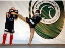 Muaythai demonstration in Al Shabab club during the dinner held in honor of Mr. Yousef Al Serkal