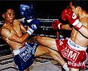 Kongfah loses to Kumsap’s sharp elbow in the second round of Channel 7’s Muay Jed See
